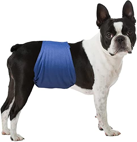 LeerKing Pañales para Perros Paquete de 3 para absorbentes Lavable Bragas Incontinencia Bandas Todas Las Razas Perros Machos L