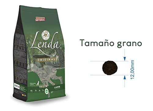 Lenda Cordero - Alimento Completo de Cordero para Perros Adultos con Problemas Digestivos e Intolerancias | Complementada con Aceite de Salmón [6kg]