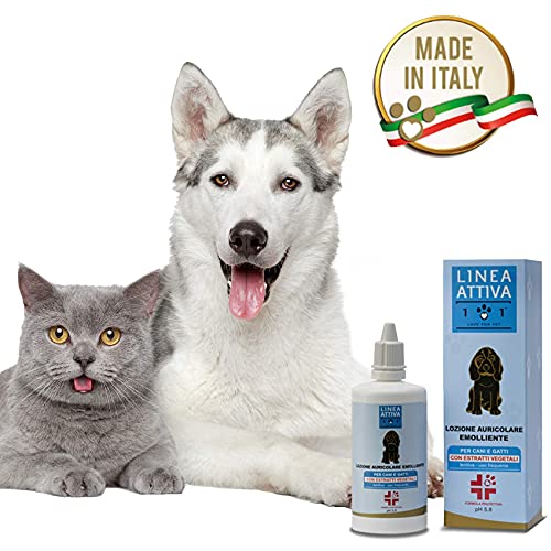 Limpiador para Orejas Natural y Vegetal, 100 ml - contra Malos olores, piruro, irritación, ácaros y tirones – para la Limpieza Auricular de Perros y Gatos – Línea 101