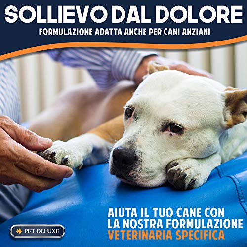 lindalux Pet Deluxe Tabletas Masticable - Colágeno, Glucosamina y MSM - Suplementos para Mascotas - Condroprotector Perros - para Todos los Perros