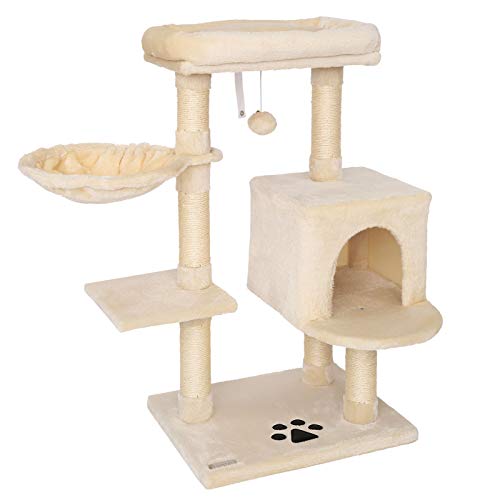 lionto Árbol rascador árbol trepador Gatos árbol Gatos Altura 93 cm Beige