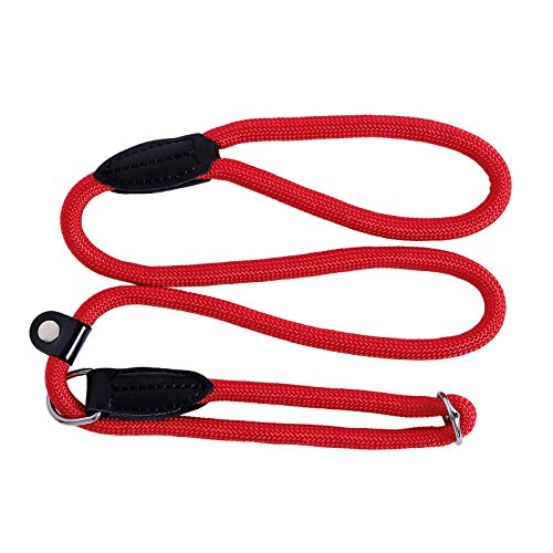 lionto Correa Retriever correa de perro correa de entrenamiento longitud 120 cm Rojo