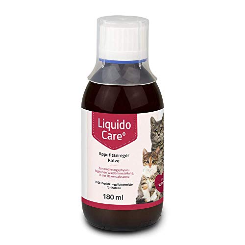 Liquidocare Estimulador del apetito Gato 180 ml/para la restauración nutricional, en convalecencia y para la lipidosis hepática del Gato, Rojo (HS501)