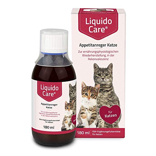 Liquidocare Estimulador del apetito Gato 180 ml/para la restauración nutricional, en convalecencia y para la lipidosis hepática del Gato, Rojo (HS501)