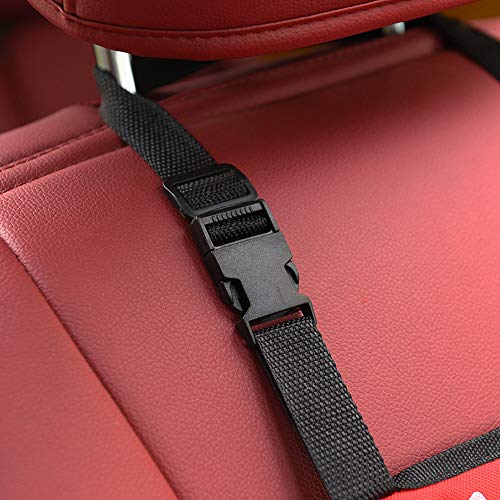 Litthing Asiento del Coche para Mascotas Asiento de Transporte para Perro Gato Plegable Viaje Bolsas Portable Mascotas Cubierta Asiento Vehículo Perro para Viaje (Rojo)