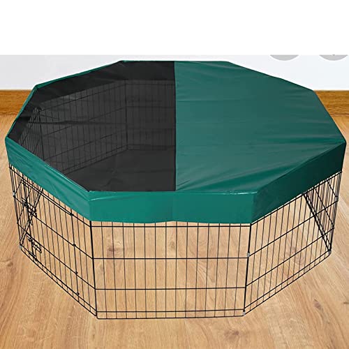 LJIANW-Funda Protectora Muebles Jardín, Cubierta De Caja De Perro for Mascotas Parque for Perros Tienda Habitación Crate Cachorro Jaula De Conejo Protector Solar Impermeable Prevenir El Escape, Jaula