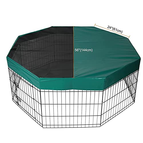 LJIANW-Funda Protectora Muebles Jardín, Cubierta De Caja De Perro for Mascotas Parque for Perros Tienda Habitación Crate Cachorro Jaula De Conejo Protector Solar Impermeable Prevenir El Escape, Jaula