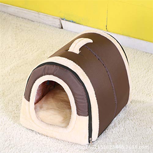 llasm Cama para Perro Cama Perro Grande Lavable Camas para Perros Baratas Grandes Camas Perros Medianos para Soporte para El Cuello Durante El Sueño Brown