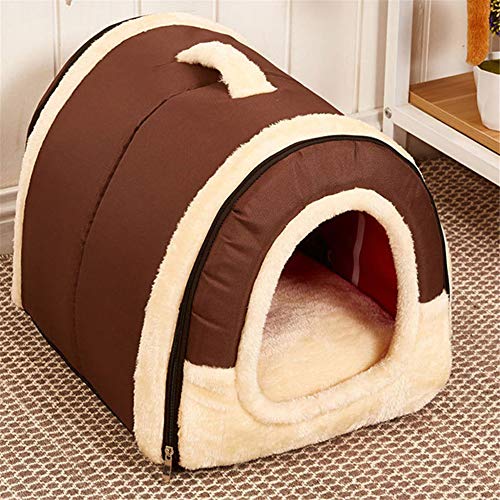 llasm Cama para Perro Cama Perro Grande Lavable Camas para Perros Baratas Grandes Camas Perros Medianos para Soporte para El Cuello Durante El Sueño Brown