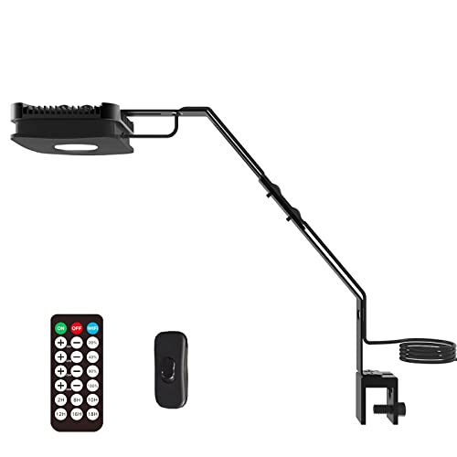 Lominie Luz LED para Acuario, Regulable 30W Luz para Pecera Pixie 30 con Soporte para Peces de Agua Dulce y Tanque Plantado (P30 Agua Dulce)