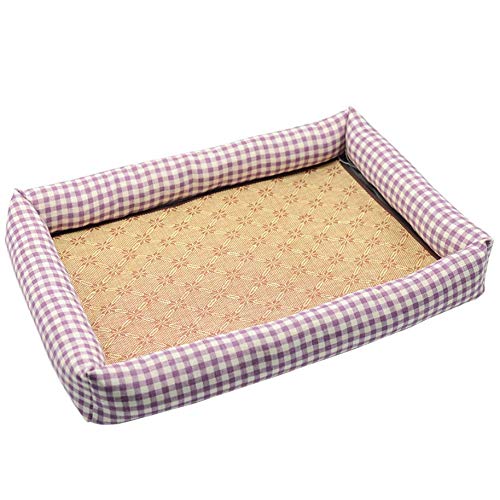 Louneu Cama para Perros Perrera Peluche Perro Pequeño Verano, Verano Gato, Gato, Basura, Perro Grande, Cuatro Temporadas, Perro Cachorro, Perro Mediano, Osos Polares Azules S