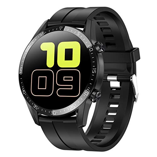 LTLJX Deportivo Reloj Inteligente con Pulsómetro,Cronómetros,Calorías,Monitor de Sueño,Podómetro para Actividad Impermeable IP68 Smartwatch para Mujer Hombre Niño,Negro