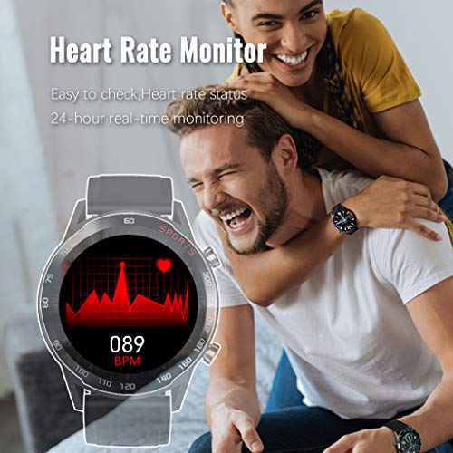 LTLJX Deportivo Reloj Inteligente para Mujer Hombre Niño Impermeable IP67 Smartwatch con Pulsómetro,Cronómetros,Calorías,Monitor de Sueño,Podómetro para Actividad