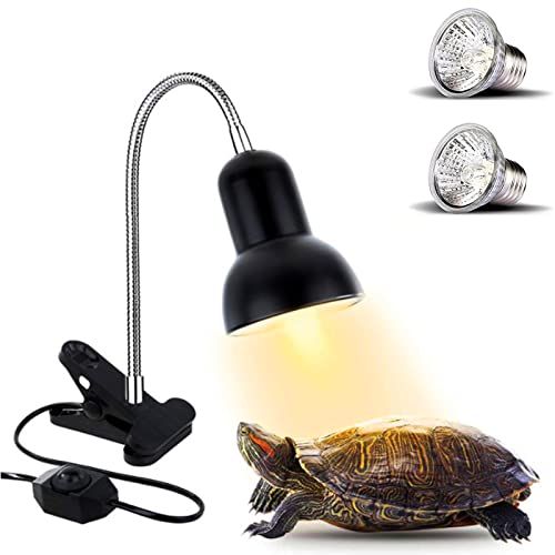 Luz de Calor para Tortugas,Lámpara de Calentamiento de Reptiles Temperatura Ajustable 220V Luz de Calor para Tortuga, Lagartos, Serpientes, Camaleones