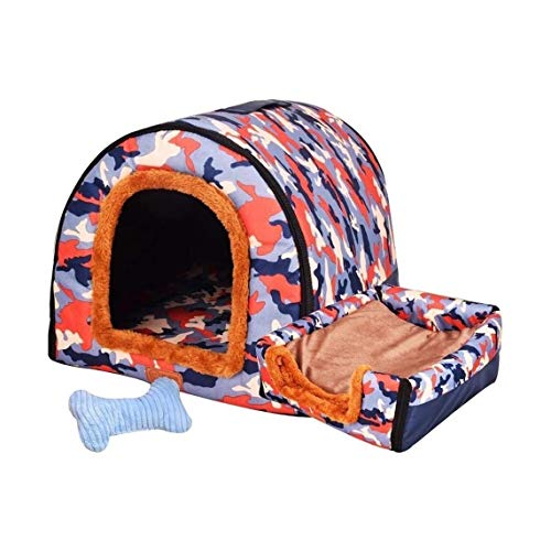 LYP Camas para Gatos Casa del Animal doméstico Cama del Animal doméstico Perro Grande caseta de Perro de Invierno Mantener Caliente Lavable Cuatro Estaciones Caseta de Perro Cubierta caseta de Perro