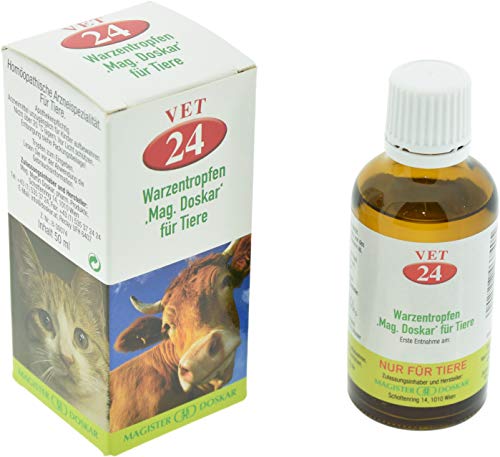 Mag. Doskar para animales nº 24 - Gotas homeopáticas en verrugas.