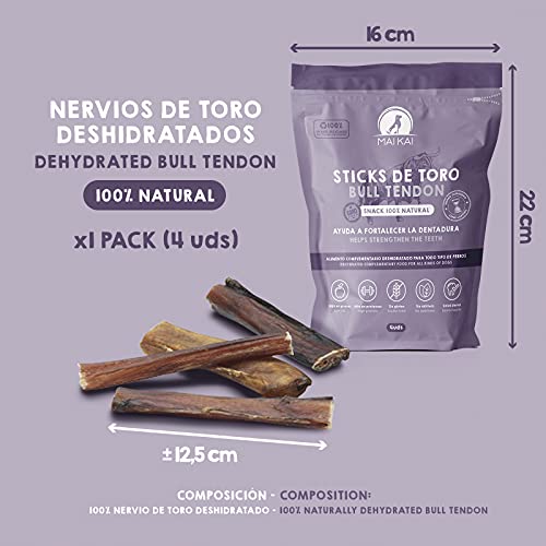 MAIKAI | Chuches para Perros - 3 Snacks 100% Naturales (Tráqueas de Ternera, Oreja de Cerdo y Nervios de Toro) - Premios para Perros - Especial Perros Grandes y medianos - Compatible Dieta Barf