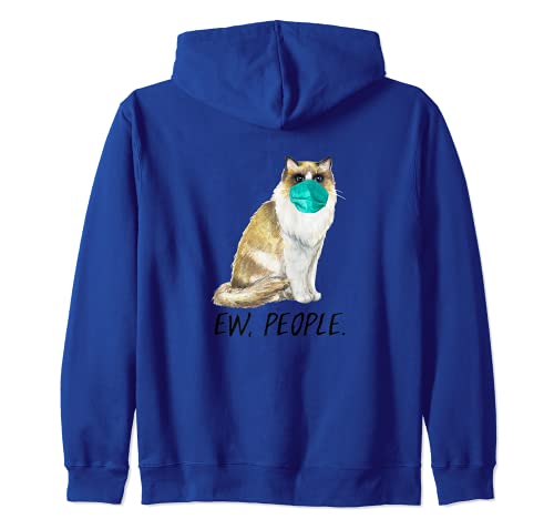 MAINE COON Gato Con Mascarilla Ew, People Sudadera con Capucha