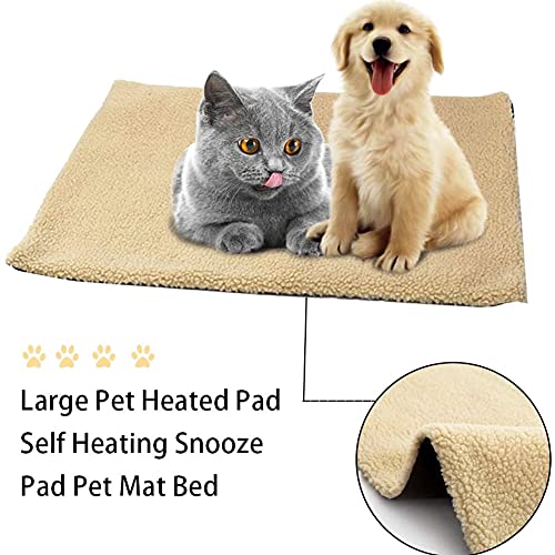 Manta Autocalentable para Perros y Gatos Nesloonp manta Calefactora lavable Autocalentado - sin Electricidad y Baterías Esterilla Térmica Respetuosa con el Medio Ambiente 60 x 45 cm