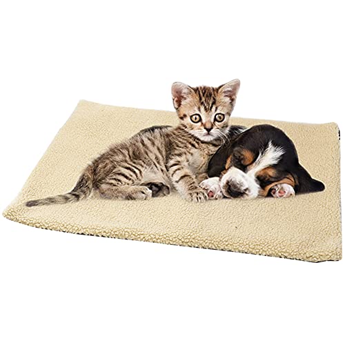 Manta Autocalentable para Perros y Gatos Nesloonp manta Calefactora lavable Autocalentado - sin Electricidad y Baterías Esterilla Térmica Respetuosa con el Medio Ambiente 60 x 45 cm