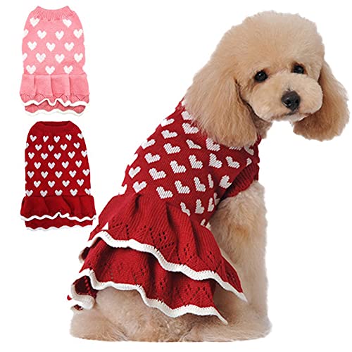 MARITOWN Perro de Mascotas Vestido de Lujo de Lujo con piernas Perro Cachorro Chihuahua Ropa Jumpers Navidad Traje Rosa para pequeños Perros Grandes Grandes niña