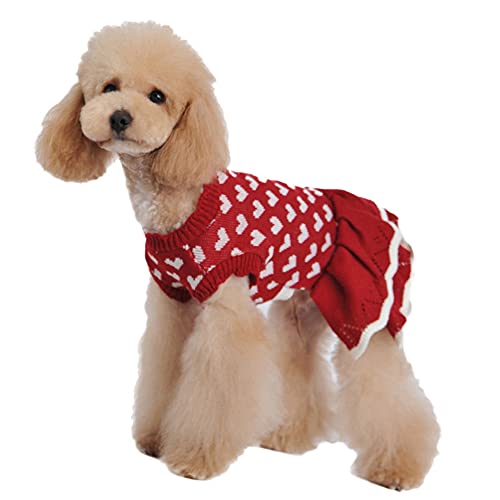 MARITOWN Perro de Mascotas Vestido de Lujo de Lujo con piernas Perro Cachorro Chihuahua Ropa Jumpers Navidad Traje Rosa para pequeños Perros Grandes Grandes niña