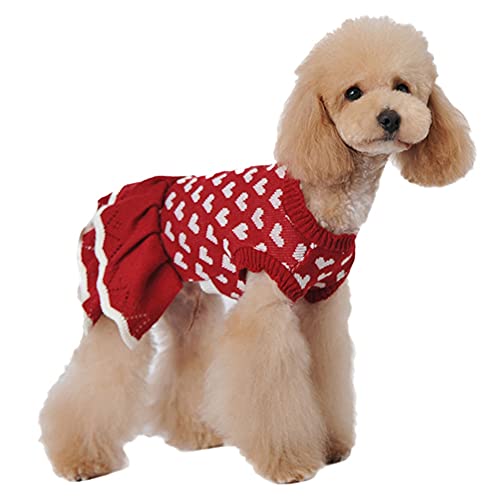 MARITOWN Perro de Mascotas Vestido de Lujo de Lujo con piernas Perro Cachorro Chihuahua Ropa Jumpers Navidad Traje Rosa para pequeños Perros Grandes Grandes niña