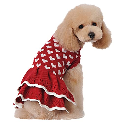 MARITOWN Perro de Mascotas Vestido de Lujo de Lujo con piernas Perro Cachorro Chihuahua Ropa Jumpers Navidad Traje Rosa para pequeños Perros Grandes Grandes niña