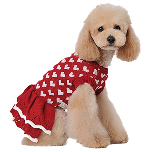 MARITOWN Perro de Mascotas Vestido de Lujo de Lujo con piernas Perro Cachorro Chihuahua Ropa Jumpers Navidad Traje Rosa para pequeños Perros Grandes Grandes niña