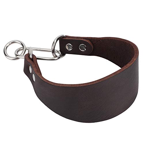 marrón Mascota Collar, Cuero Hecho Perro Cuello Calidad Material Suave Martingale Perro, por Pequeña Perro Galgo Lebrel