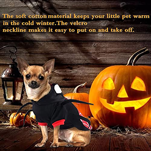 Mascota Perro Traje de araña de Halloween, Ropa de Perro Halloween, Disfraces de Halloween para Mascotas, Disfraz De Araña para Perro, Perros Disfraces de Cosplay, Disfraz de Pelota para Fiestas, XL