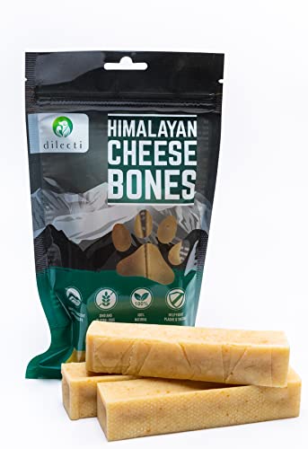 Masticables Naturales del Himalaya - Los Masticables Naturales Muy Sabrosos, Duros y Duraderos Mantendrán a su Perro Ocupado Durante un Tiempo. (Talla L, Juego de 3)