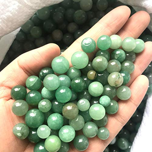 MCWJ Green Dongling Jade Piedra Cristal Grava DIY decoración de la casa Maceta Acuario pecera Ornamental FengShui envío gratis-8-15 mm 50 g