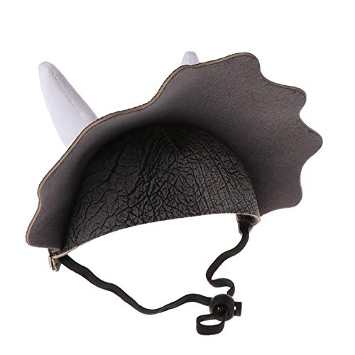 MEIMING Mascota Perro Dinosaurio Sombrero Mascota Triceratops Gato Perro Sombrero Gorra para Mascotas Disfraz para Mascotas Suministros De Aseo para Mascotas Gorra para Perro De Navidad