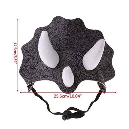 MEIMING Mascota Perro Dinosaurio Sombrero Mascota Triceratops Gato Perro Sombrero Gorra para Mascotas Disfraz para Mascotas Suministros De Aseo para Mascotas Gorra para Perro De Navidad