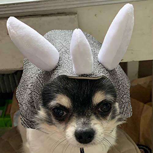 MEIMING Mascota Perro Dinosaurio Sombrero Mascota Triceratops Gato Perro Sombrero Gorra para Mascotas Disfraz para Mascotas Suministros De Aseo para Mascotas Gorra para Perro De Navidad