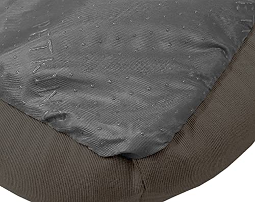 MEISHIDA Cama para Perros Super Suave Cómoda, Cama Perros Transpirable con Cojín Rellena de Fibra Hueca (Gris, Large - 79 x 59 x 20 cm)