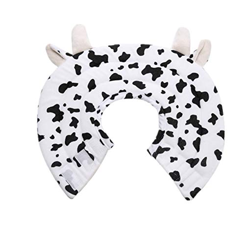 MEISISLEY Collar Isabelino Inflable Perros Collar Isabelino Perro Gato recuperación Collar Los Gatos Collar Protector de Collar de Gatito Cow,L