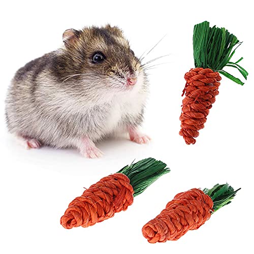 mellystore Juguetes para Masticar Conejito 8PCS Pequeños Animales Juguetes para Masticar Juguetes Conejo Juguetes Hamster Morder Juguete para Conejos Enanos, Hámster, Ratas, Chinchillas