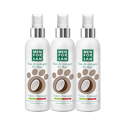 MENFORSAN Agua de Colonia coco para perros 125ml - Pack de 3 unidades