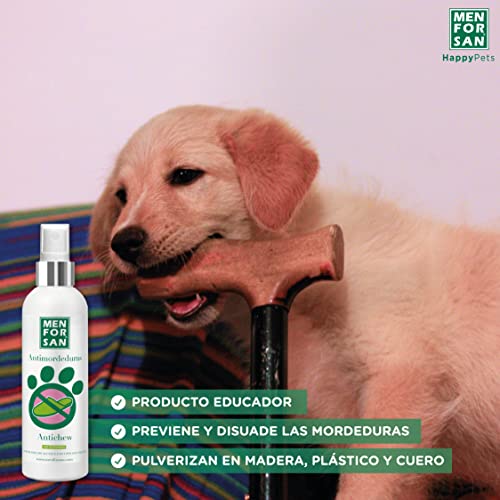 MENFORSAN Antimordeduras Muebles y Textiles para Perros 125 ml, Pack de 2 Unidades, Evita mordeduras no deseadas