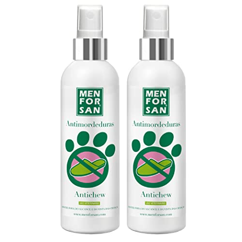 MENFORSAN Antimordeduras Muebles y Textiles para Perros 125 ml, Pack de 2 Unidades, Evita mordeduras no deseadas