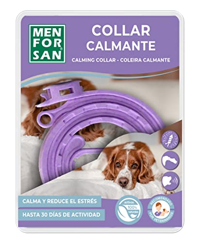 MENFORSAN Collar calmante para Perros, Reduce el estrés, Largura 57cm Ajustable