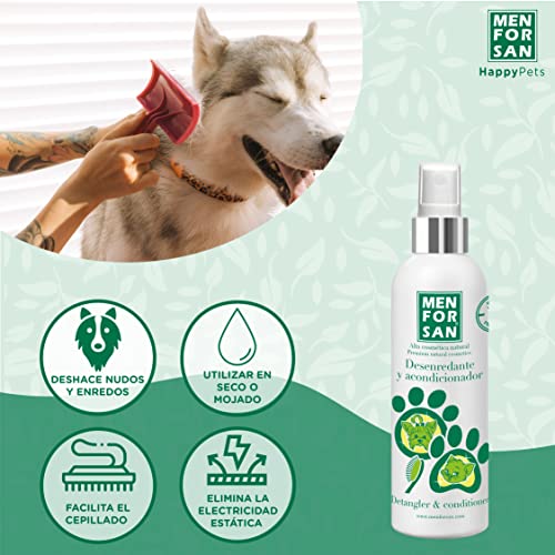 MENFORSAN Desenredante y Acondicionador Perros 125 ml, Pack de 2 Unidades