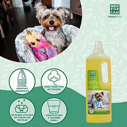 MENFORSAN Detergente para Ropa Y Cama de Mascotas - 1 Litro