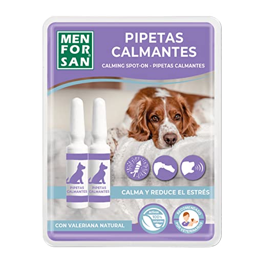 MENFORSAN Pipetas calmantes para Perros, Blister con 2 Unidades, Reduce el estrés