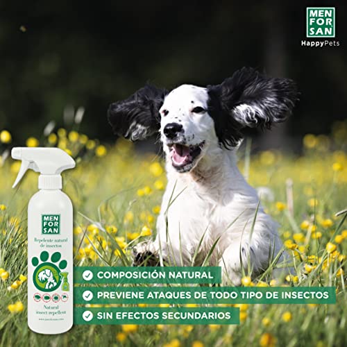 MENFORSAN, Repelente Natural de Insectos con citronela 500ml, Pack de 2 Unidades