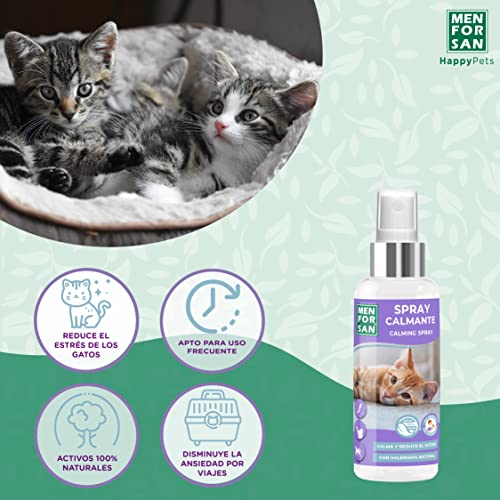 MENFORSAN Spray calmante para Gatos 60ml, Calma y Reduce el estrés