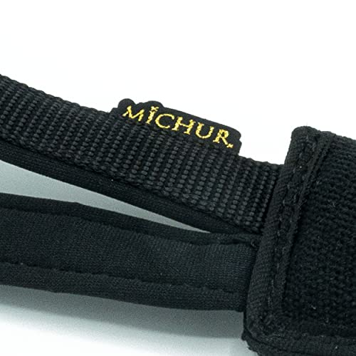 MICHUR Johnny Perro Salchicha de Juguete para Perros con Correa de Mano, Juguete para Masticar, Tira y afloja y Tira y afloja con Perro, Fabricado en algodón, Negro