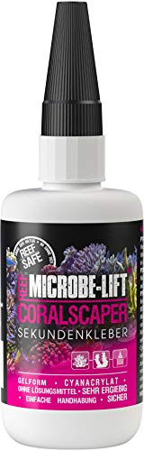 MICROBE-LIFT Coralscaper – Pegamento instantáneo en Forma de Gel, Uso fácil y Seguro para acuarios de Agua de mar, Transparent